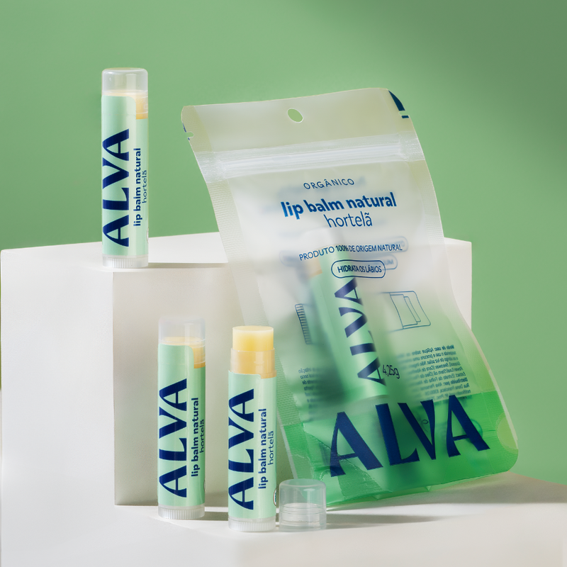 Hidratante Labial Orgânico Hortelã 4,25g Alva