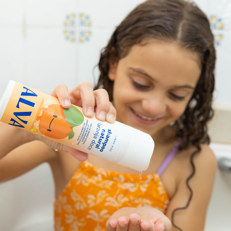 Shampoo Infantil Laranja Doce e Baunilha 250ml Alva