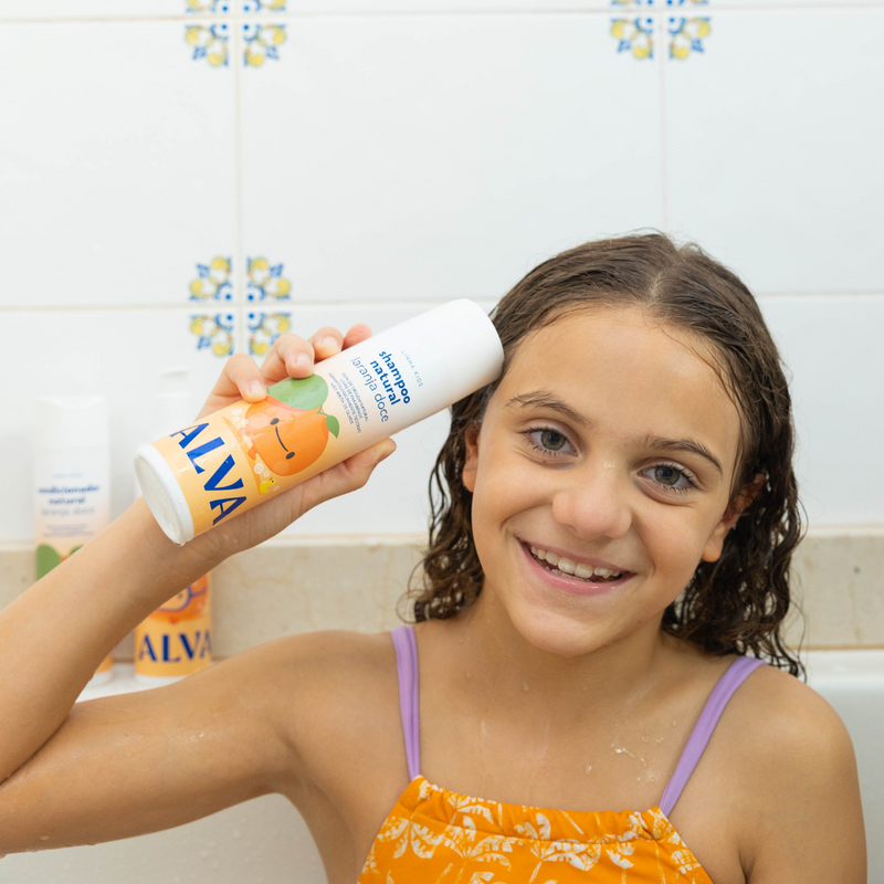 Shampoo Infantil Laranja Doce e Baunilha 250ml Alva