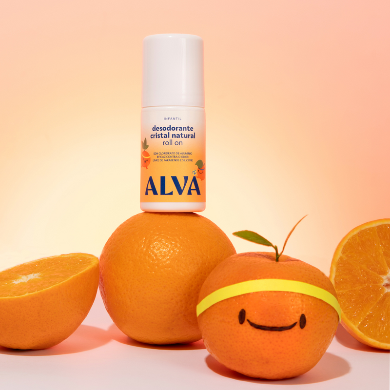 Kit Roll on Infantil Laranja Doce + Refil Alva